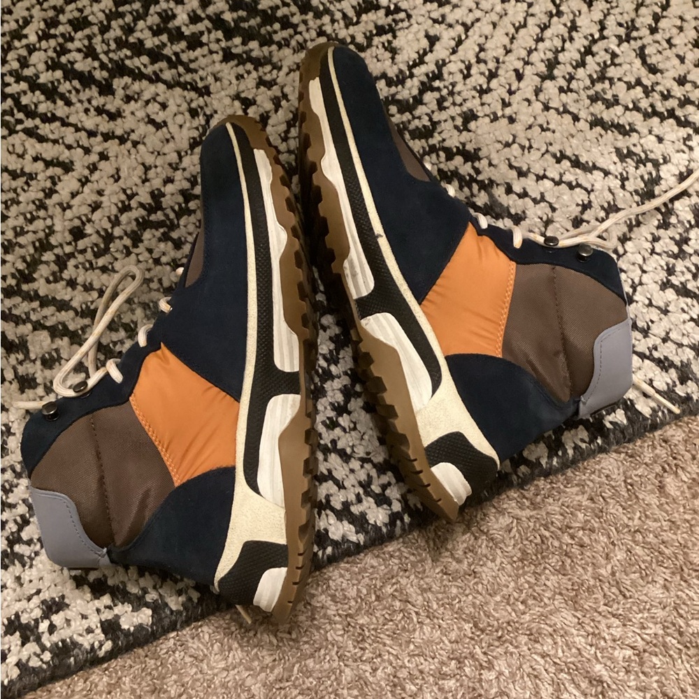 Coach Men's Sneaker-boot in Blue, Orange, and Brown - Picture 3 of 9
